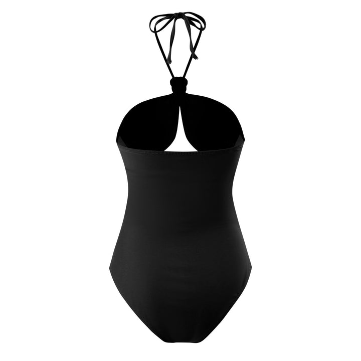 Dame One-Piece Swimsuit med raffinerede flæser og moderigtigt indpakningsdesign Skovae