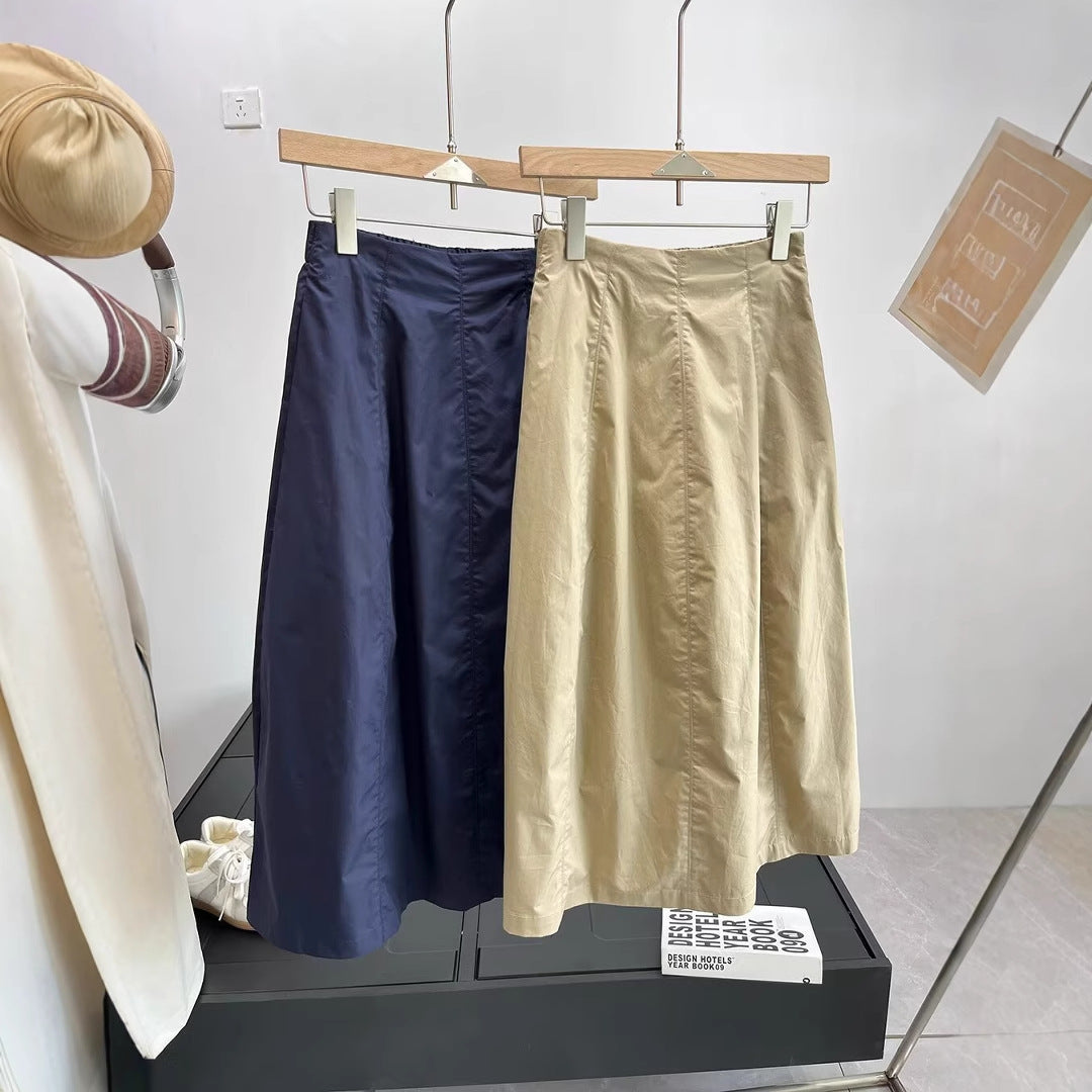 Damer midi nederdel med elegant snit og praktisk lynlås Stilla