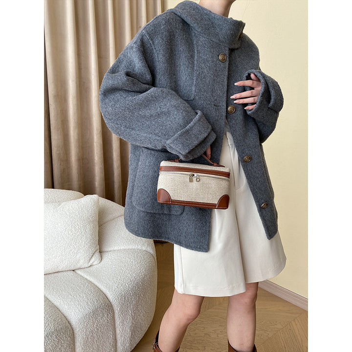 Kvinders fleece lang jakke med oversized pasform og store lommer Stilla