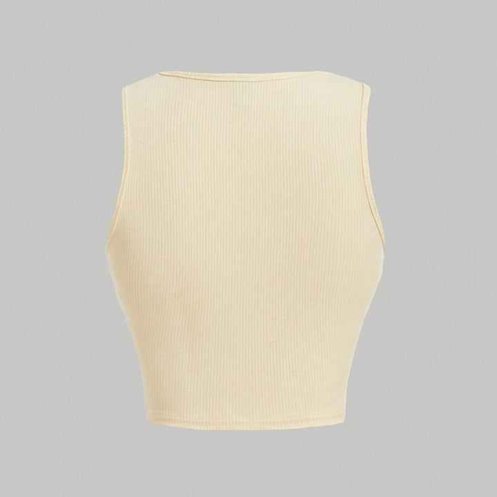 Kvindernes cropped top med flæse detaljer og moderne design Stilla