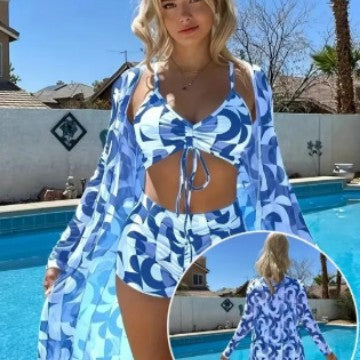 Dame Bikini og gennemsigtig strandgennemsyn Stilla