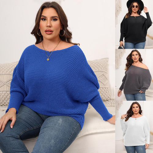 Dame Oversized Strikpullover med luftig maskestruktur Stilla