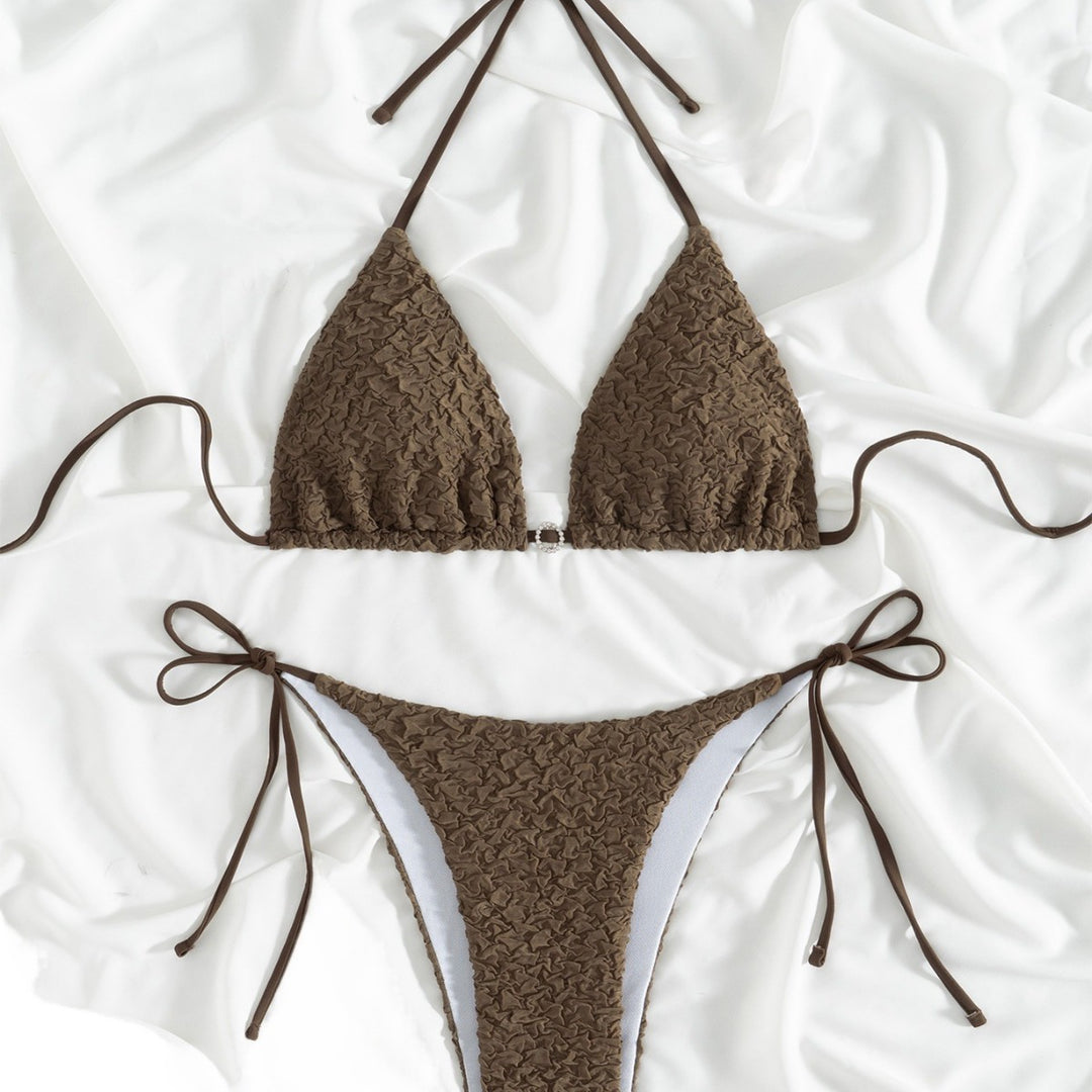 Dame Triangle Bikini Sæt med justerbare stropper Stilla1750243343