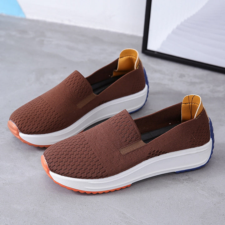 Dame Komfortable Slip-On Fritidssko med åndbart Overmateriale Stilla