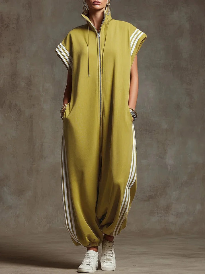 Dame Stylish Jumpsuit med moderne kontraster Skovae