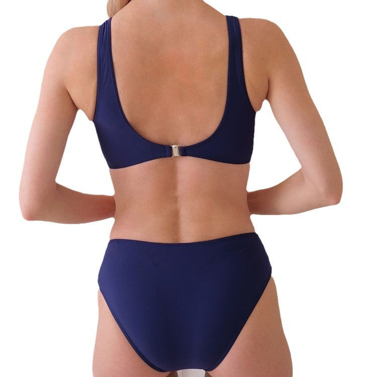 Dame bikini-sæt med elegante folder og høj talje Stilla