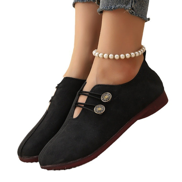 Dame Wildleder Snørebånd Slip-On Sko Stilla