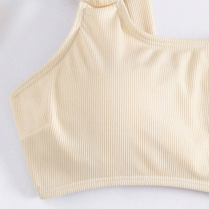 Dame En-sidet bikini med moderigtigt ringdetalje Skovae