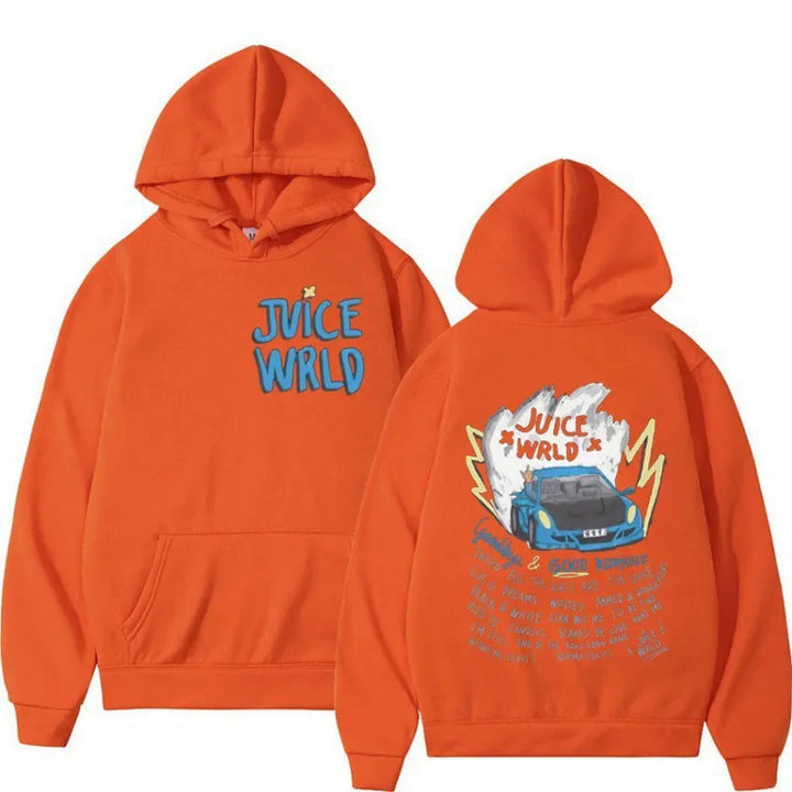 Kvinders hoodie med livligt graffiti-design og behagelig pasform Skovae