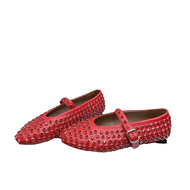 Femme Elegant Udsmykket Mary Jane Ballerinas Stilla