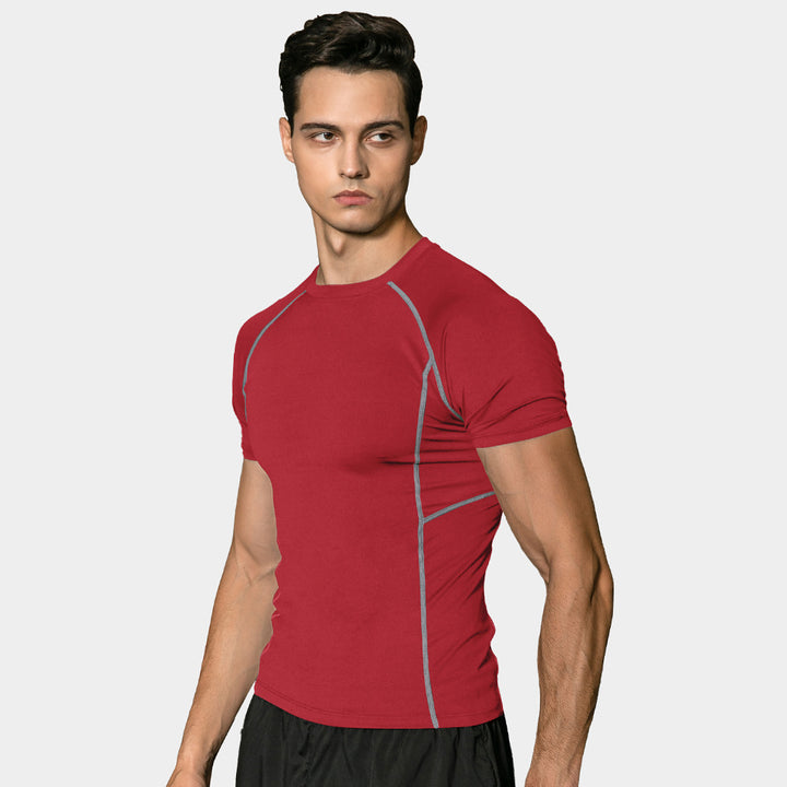 Herrer Funktionelt Sport-T-Shirt med ergonomisk snit og åndbar teknologi Stilla