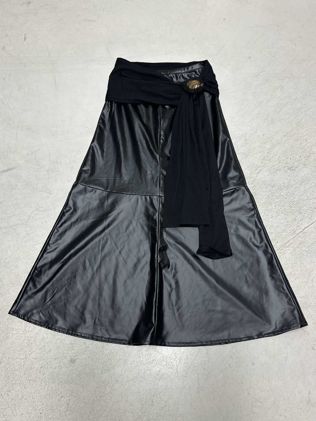 Dame elegant satin aften nederdel med raffinerede flæser og spidsen-hemmeligt Skovae