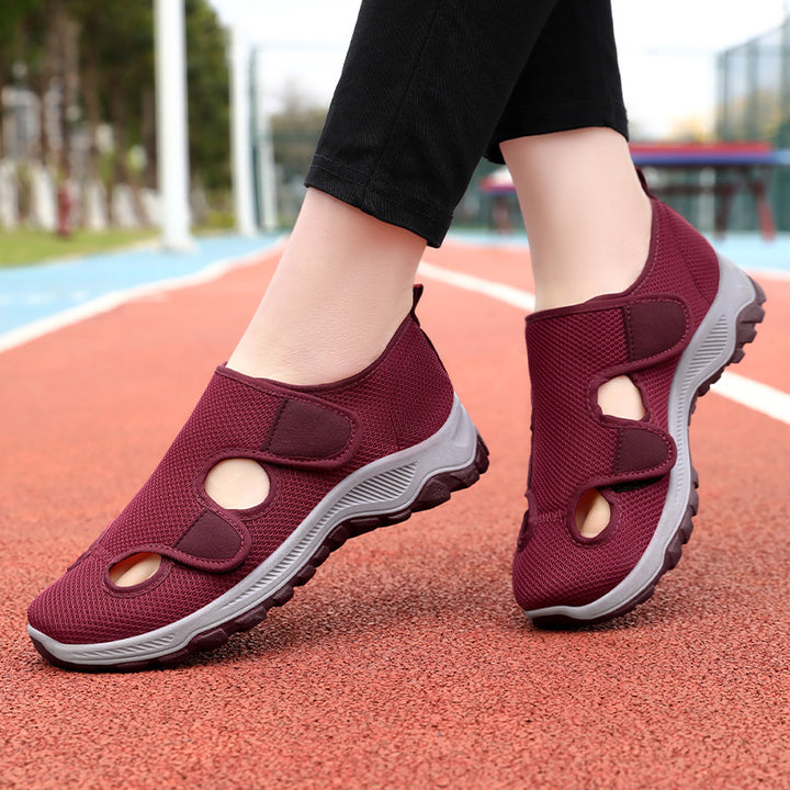 Femme justerbare remme åndbare Slip-On Sneakers Stilla