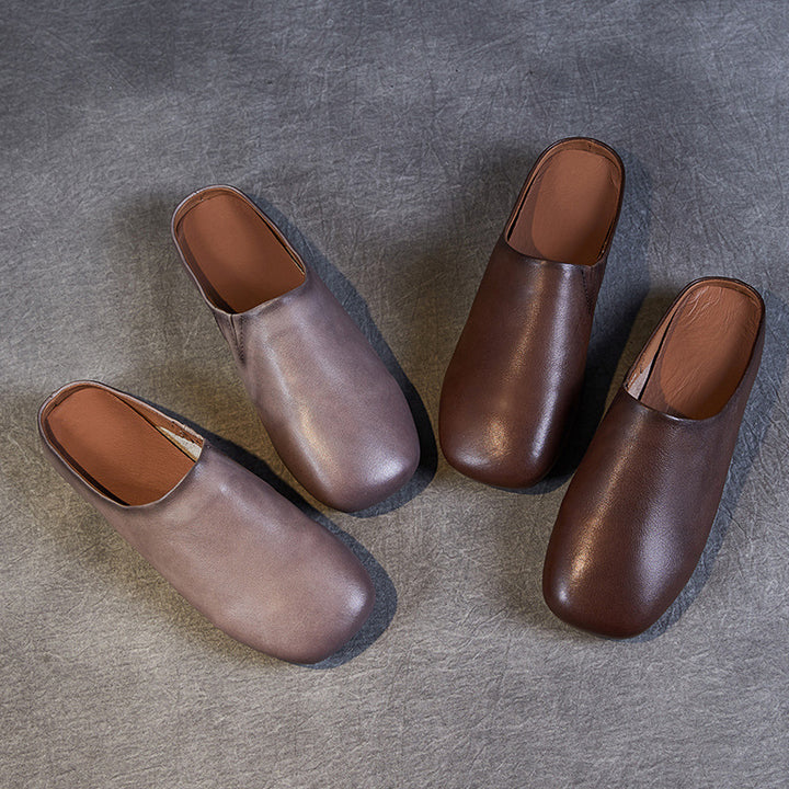 Femme Classic Læder Slip-On Clogs Stilla