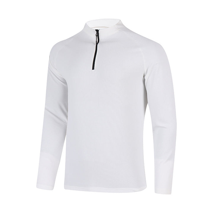 Herren Langarm Funktionsshirt med halv lynlås Stilla