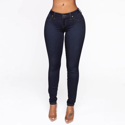 Damer Stretchjeans i klassisk Skinny-Fit Stilla