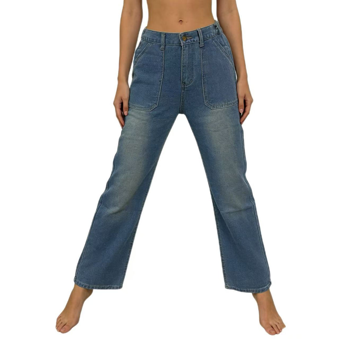 Dame High-Waist Jeans i Vintage-stil Skovae