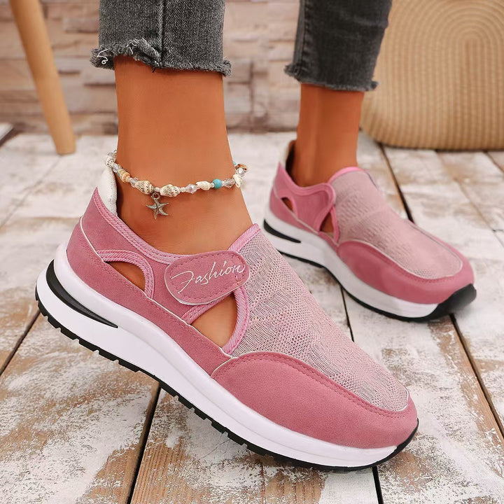 Damer Åndbare Slip-On Sneakers med elegant snit og elastiske indsatser Stilla