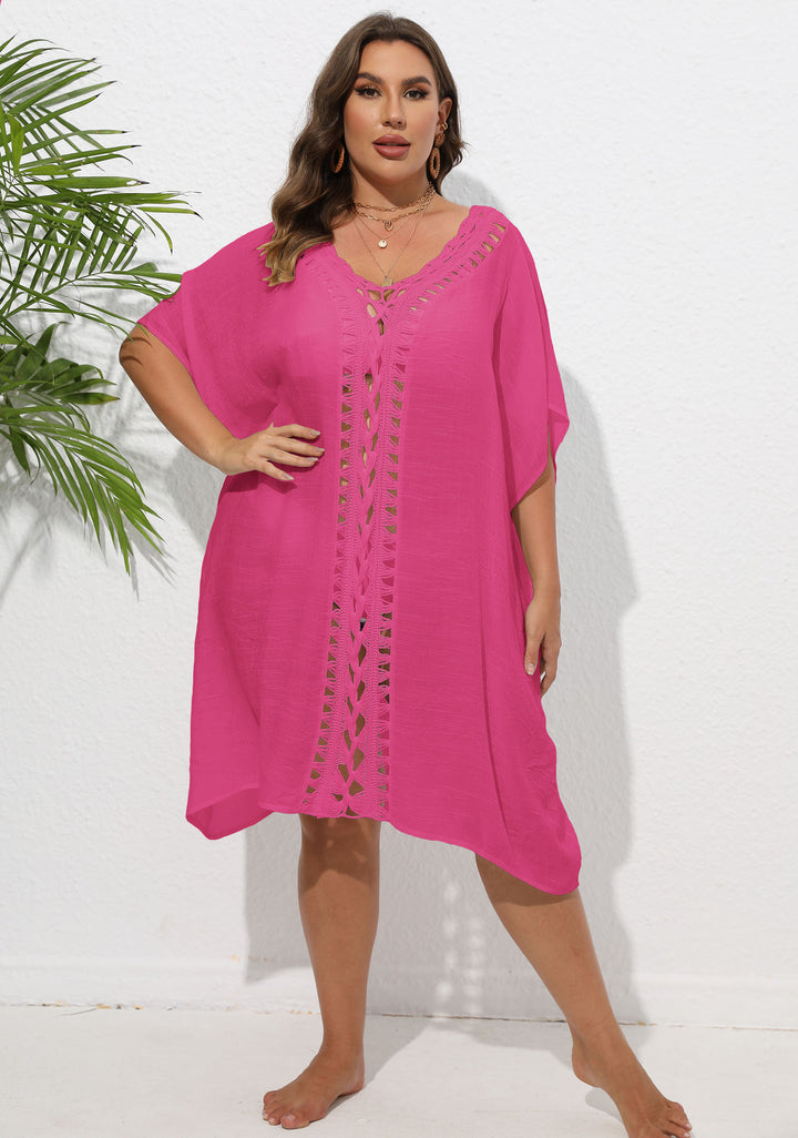 Femme Bohemian Hæklet Strand Kaftan Stilla