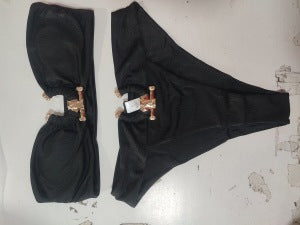Frau Bunt Rynket Triangle Bikini Sæt Stilla