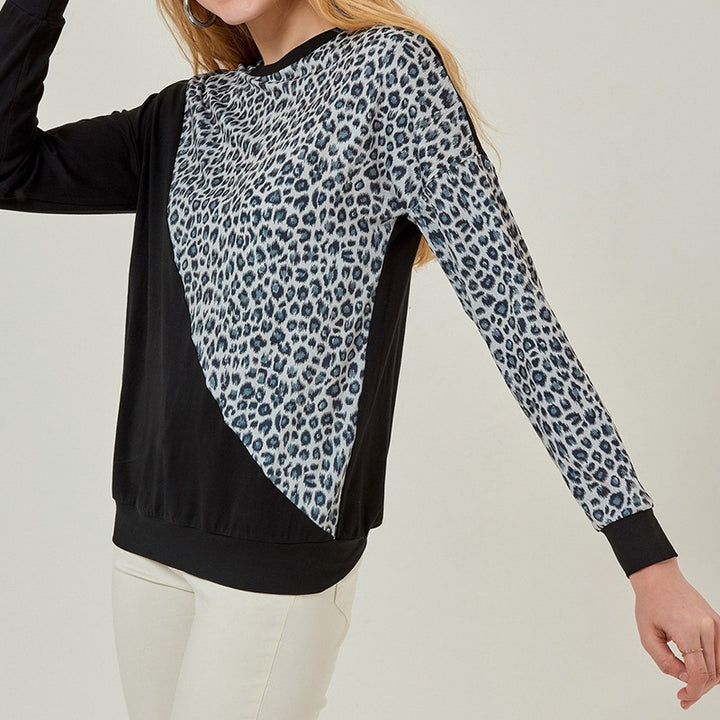 Dames stilfuld sweatshirt med dyremønster Stilla