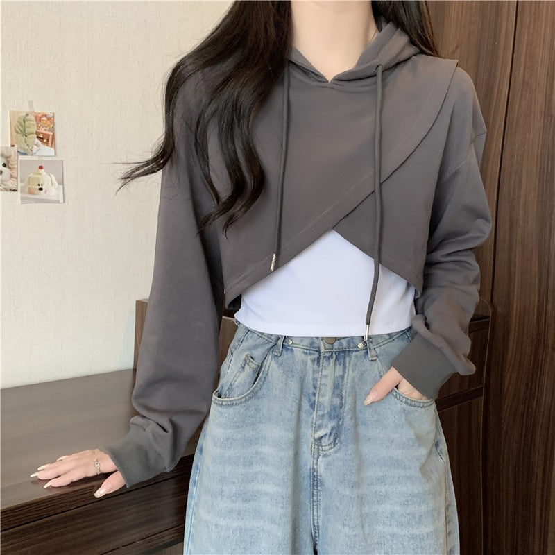 Femme Cropped Hoodie Stilla