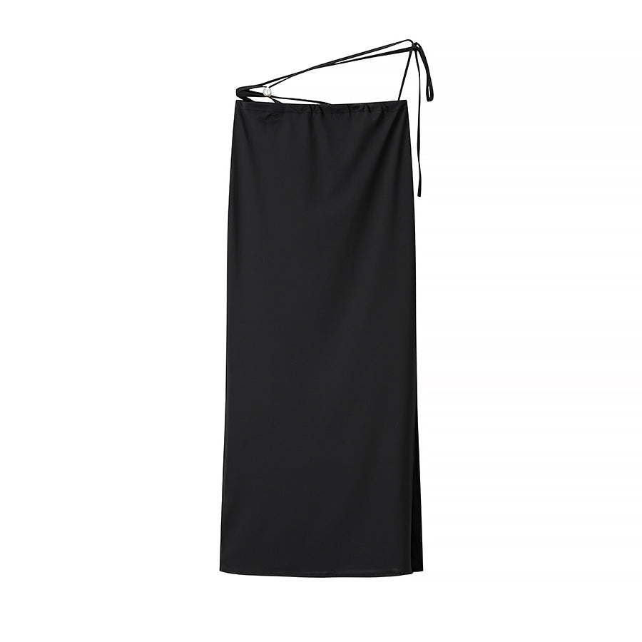 Femme Off-Shoulder Ruffle To-delt Maxi Kjole Sæt Stilla