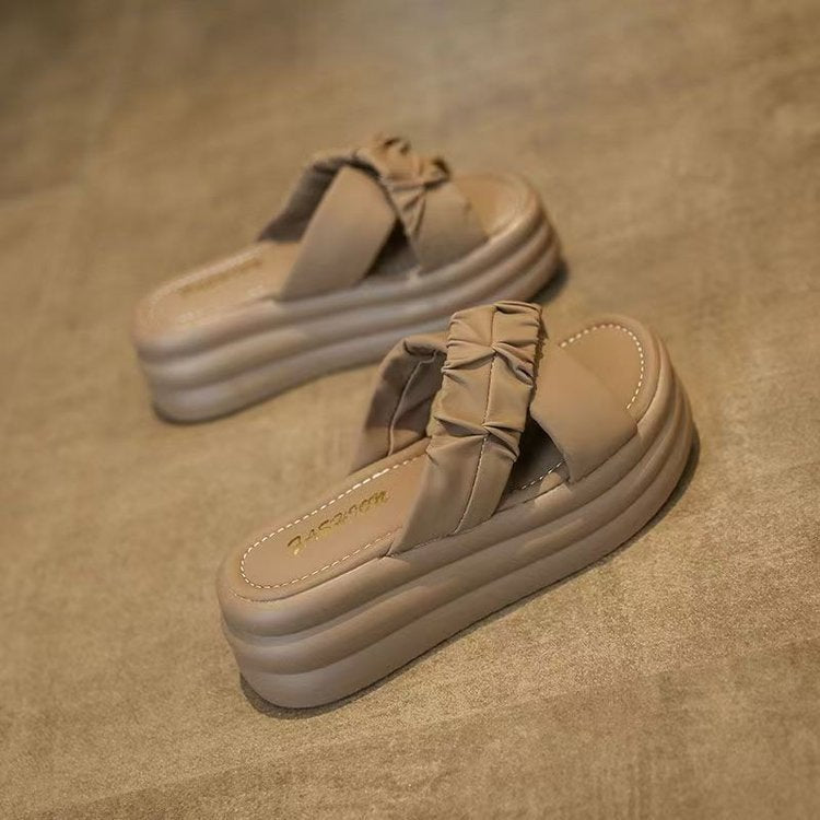 Dame platform-sandaler med moderne knude-design og polstret sål Stilla