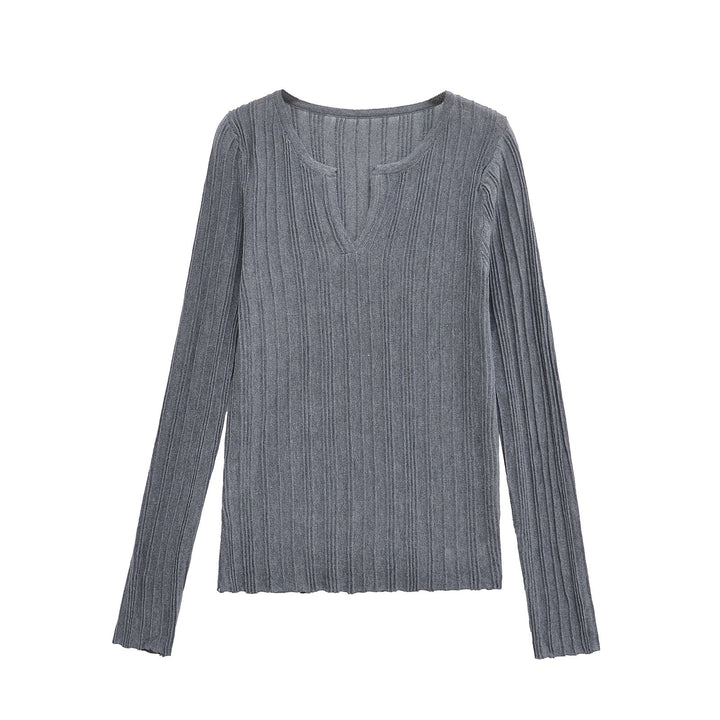 Femme Ribbede Langærmet Pullover Stilla