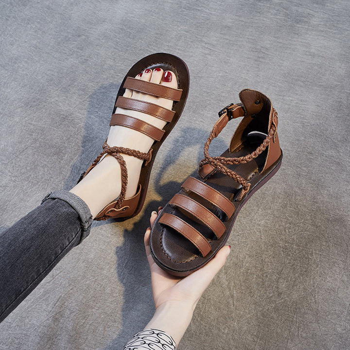 Femme Strappy Komfortsandaler med justerbar ankelrem Stilla