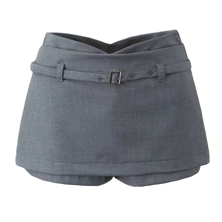 Dame elegante shorts med justerbart bælte og moderigtigt design Stilla