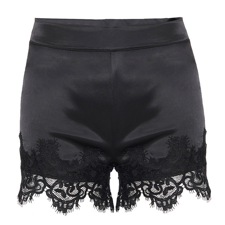 Dame shorts med elegant spidsdekoration Skovae
