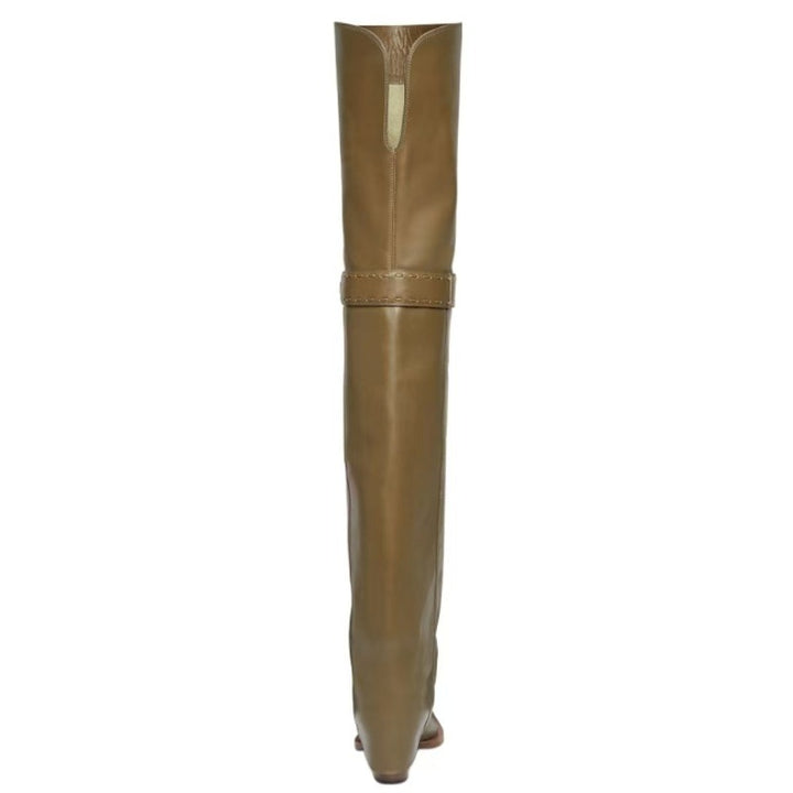 Femme High-Cut Stiletto Knæhøje Støvler med skulptureret Finish Stilla