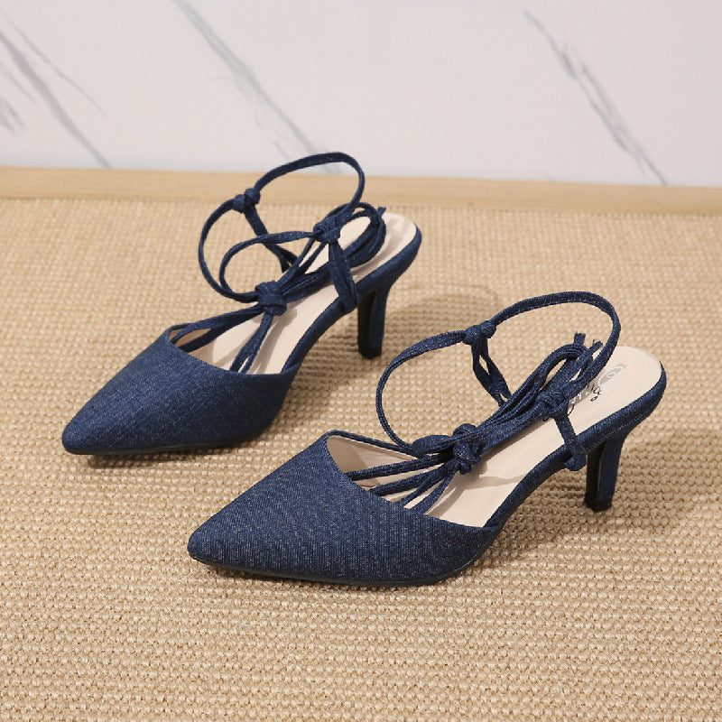 Dame Sling-Pumps med moderigtigt zebra-look og elegant rem-design Stilla