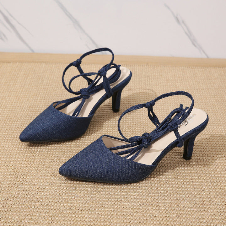 Dame Sling-Pumps med moderigtigt zebra-look og elegant rem-design Stilla