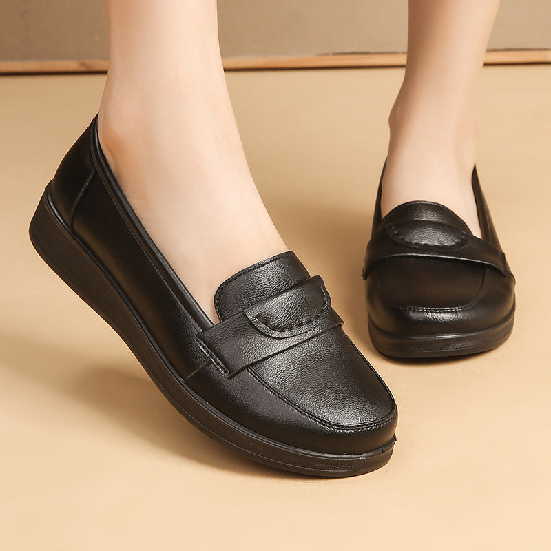 Femme Klassiske Læder Slipper Stilla
