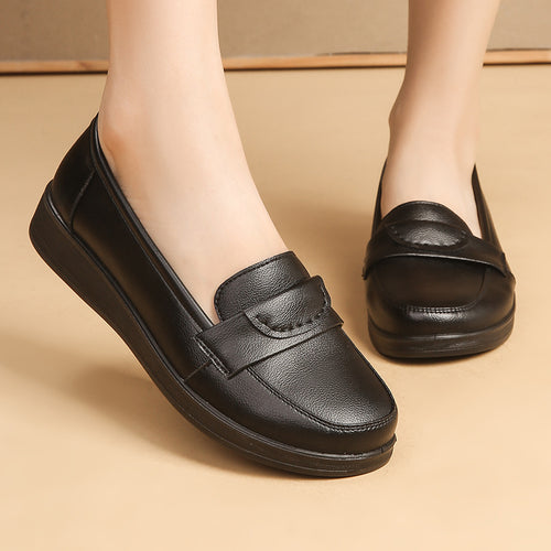 Femme Klassiske Læder Slipper Stilla