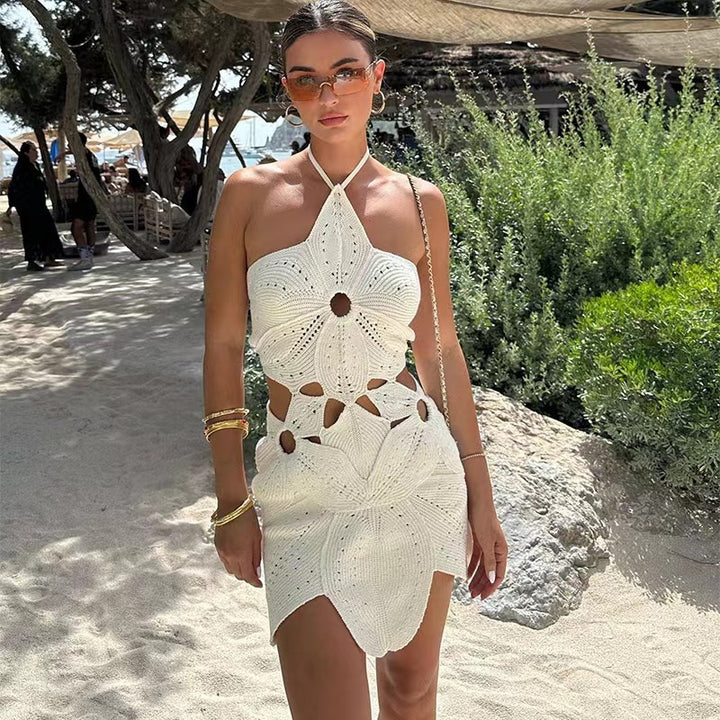 Femme Cutout Floral Mini Kjole Stilla