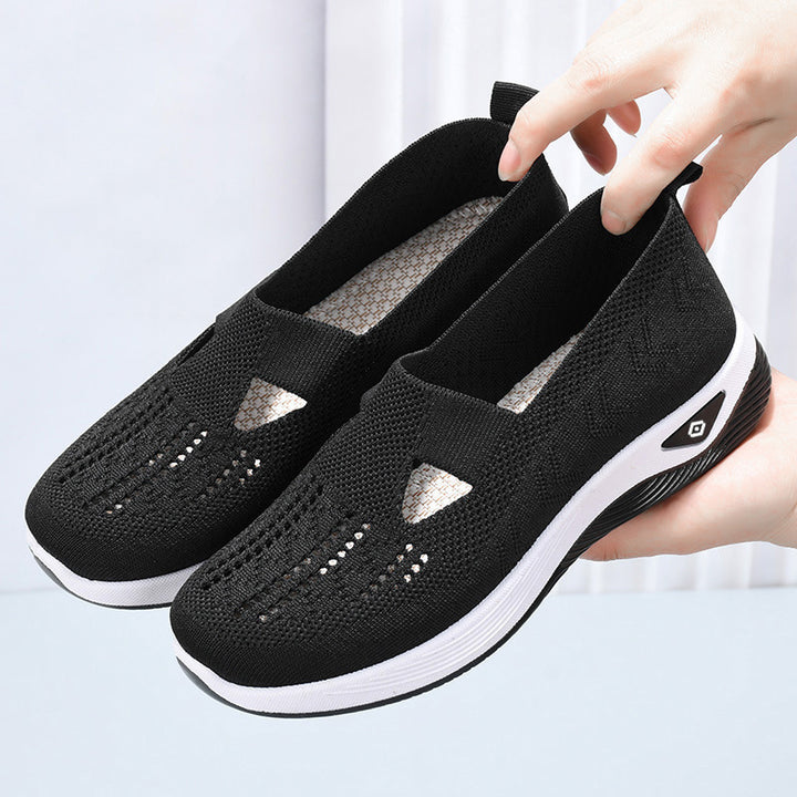 Dame Åndbare Slip-On Sneakers med fleksibel sål og elastisk overmateriale Stilla