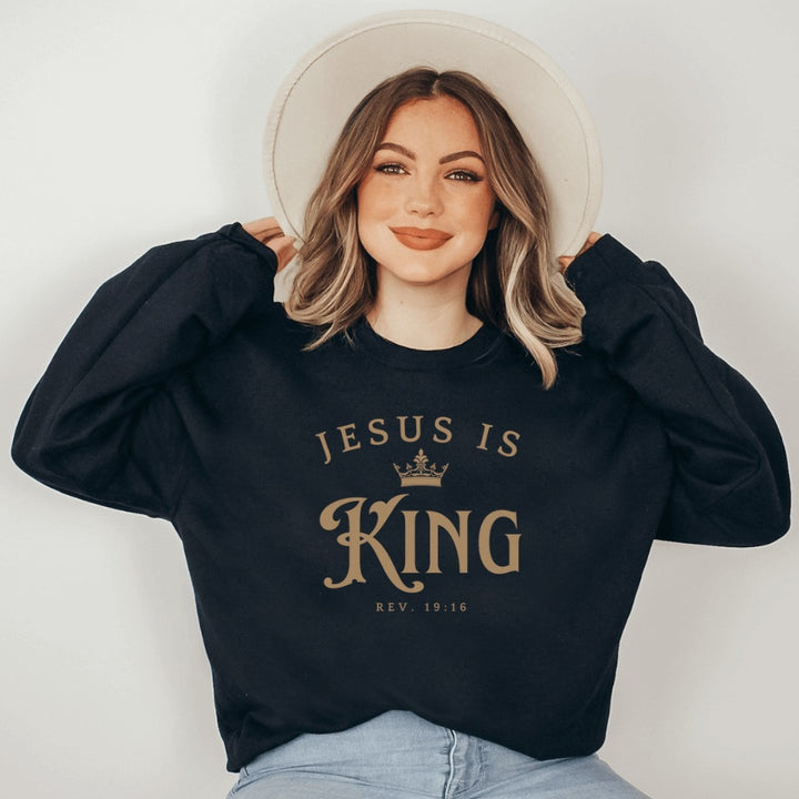 Kvinders sweatshirt med inspirerende bogstaver og løs pasform Stilla