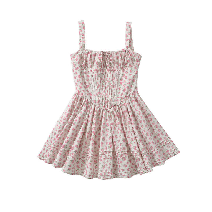 Femme Floral Ruffle Mini Kjole Stilla