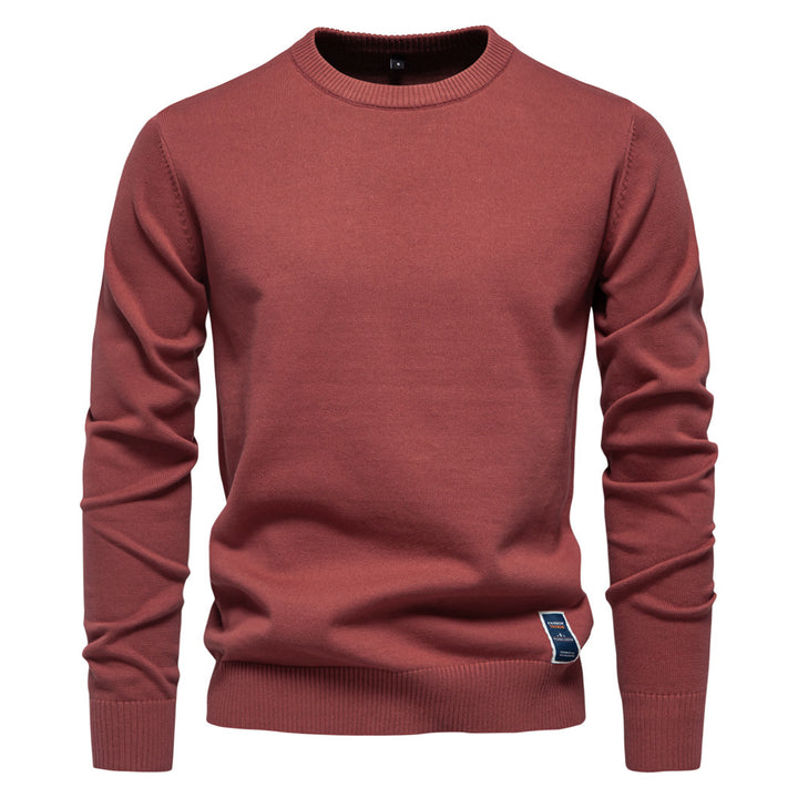 Herre klassisk rundhalset sweater lavet af høj kvalitet bomuld Stilla