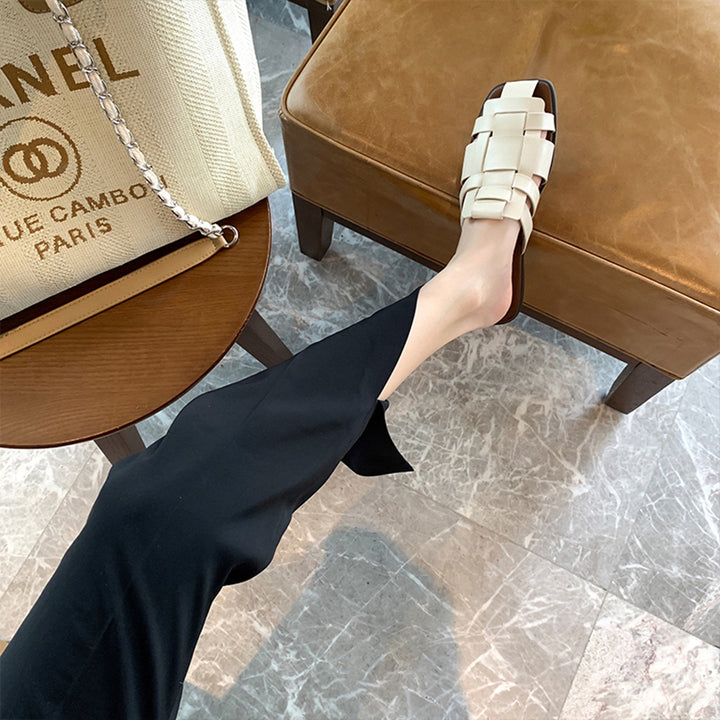 Herrer Casual Læder Slide Sandaler Stilla