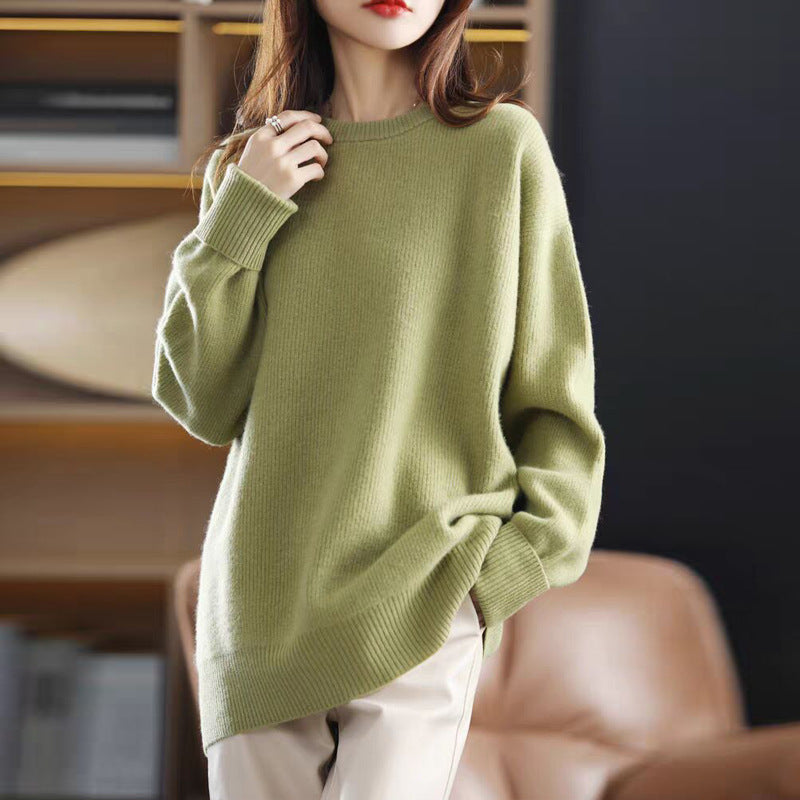 Kvinders cozy sweater lavet af blødt materiale og afslappet snit Stilla