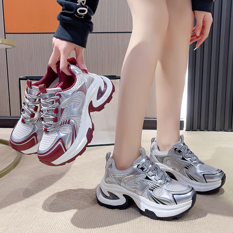 Dame sportliche sneakers med åndbar mesh-overflade og stabil dämpende sål Stilla