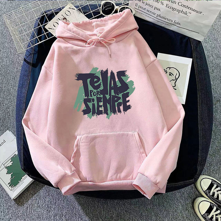Dame Hoodie med kunstnerisk grafisk tryk Skovae