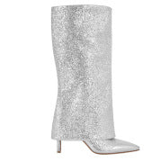 Femme Højglans Statement Over-the-Knee Stiletto Støvler Stilla