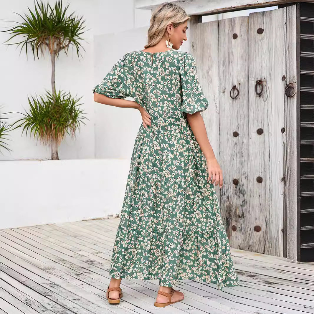 Dame Maxi Kjole i Boho Stil Stilla