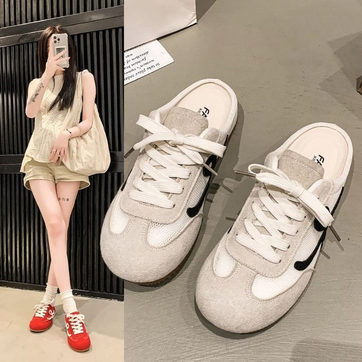 Dame Slip-On Sneakers med åndbart netmateriale og skridsikker sål Stilla