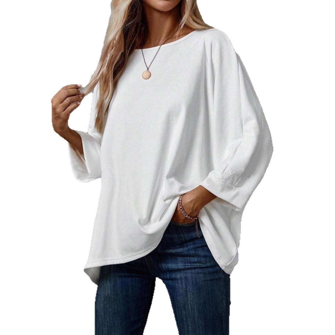 Dame Oversized Sweatshirt med asymmetrisk snit og intuitiv bærekomfort Stilla